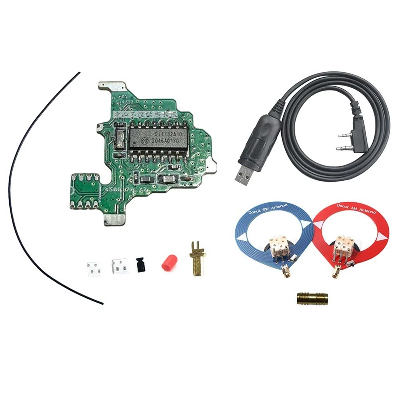 

SI4732 Modification Module+2Xdonut Antenna+Programming Cable For Quansheng UVK5/UVK6 Shortwave FM Dual Antenna Solution