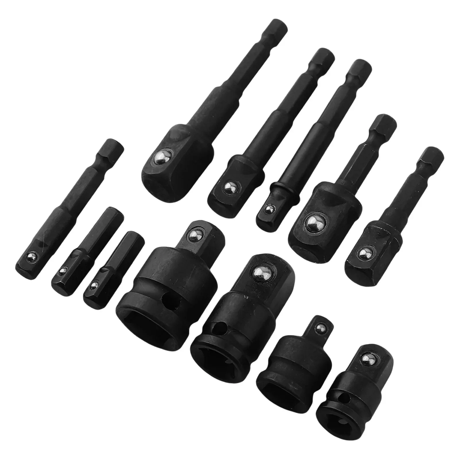 

12pcs Adapter Kit Drill Socket Adapter 12pcs Drill Socket Adapter Set Access Hard To Reach Spaces Complete 12-in-1 Set