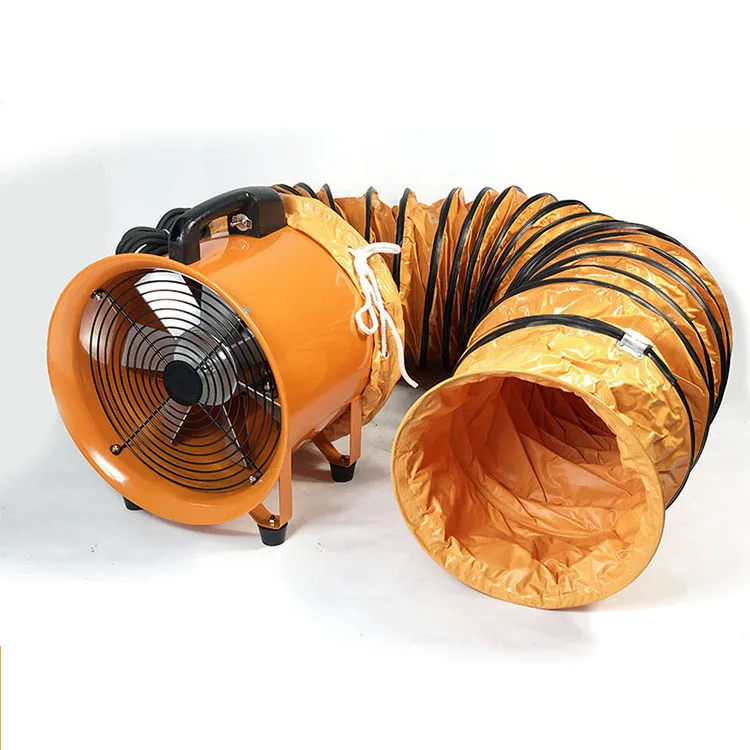 

Промышленный портативный осевой вытяжной электрический вентилятор 14 дюймов (350 мм), 220 В, 50/60 Гц, для вентиляции воздуховодов