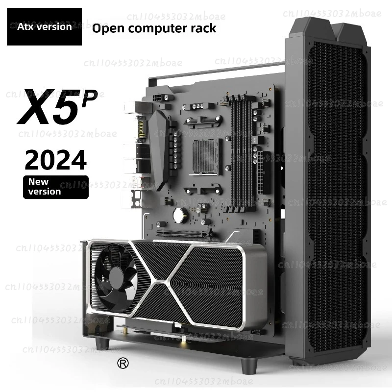 2025new ATX Open Computer Case Cool Zero Ice Ship X5P Desktop Computer Case