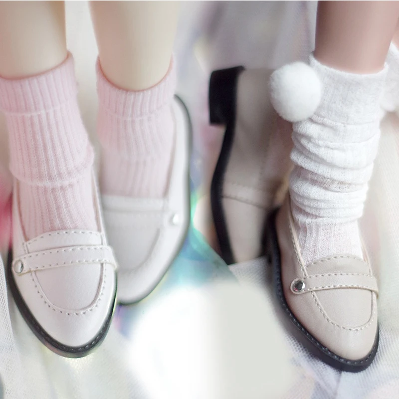 

D03-P713 children toy BJD DD SD MSD 1/4 MSD accessories Japanese style student shoes leather shoes 1pair