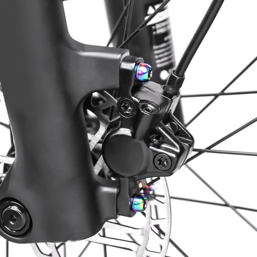 

Титановые винты для руля велосипеда M6, велосипедная ручка из нержавеющей стали, болты, крепежный болт 17 мм, болт суппорта дискового тормоза велосипеда