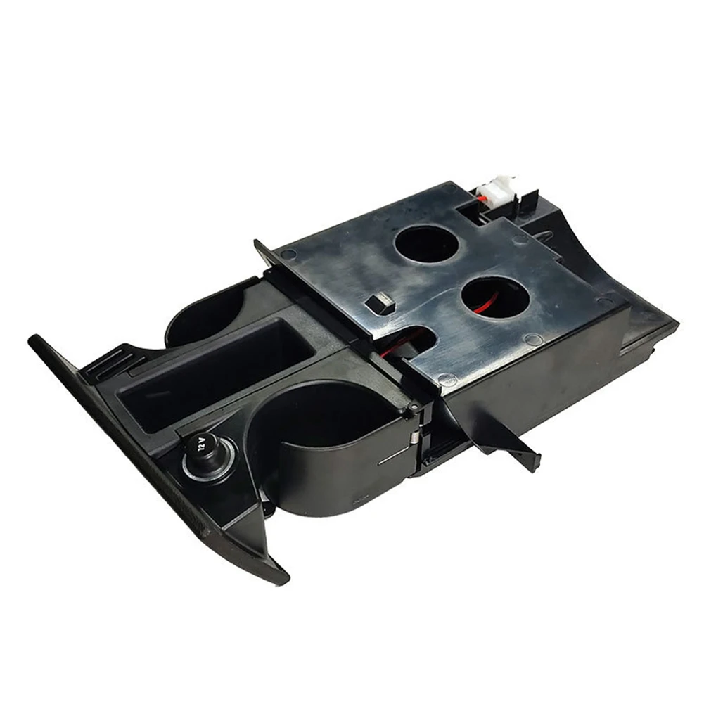 

Car Cup Holder Dual Drink Holder Car Interior Accessory ABS Material Black Color High Quality Material Long Term Use