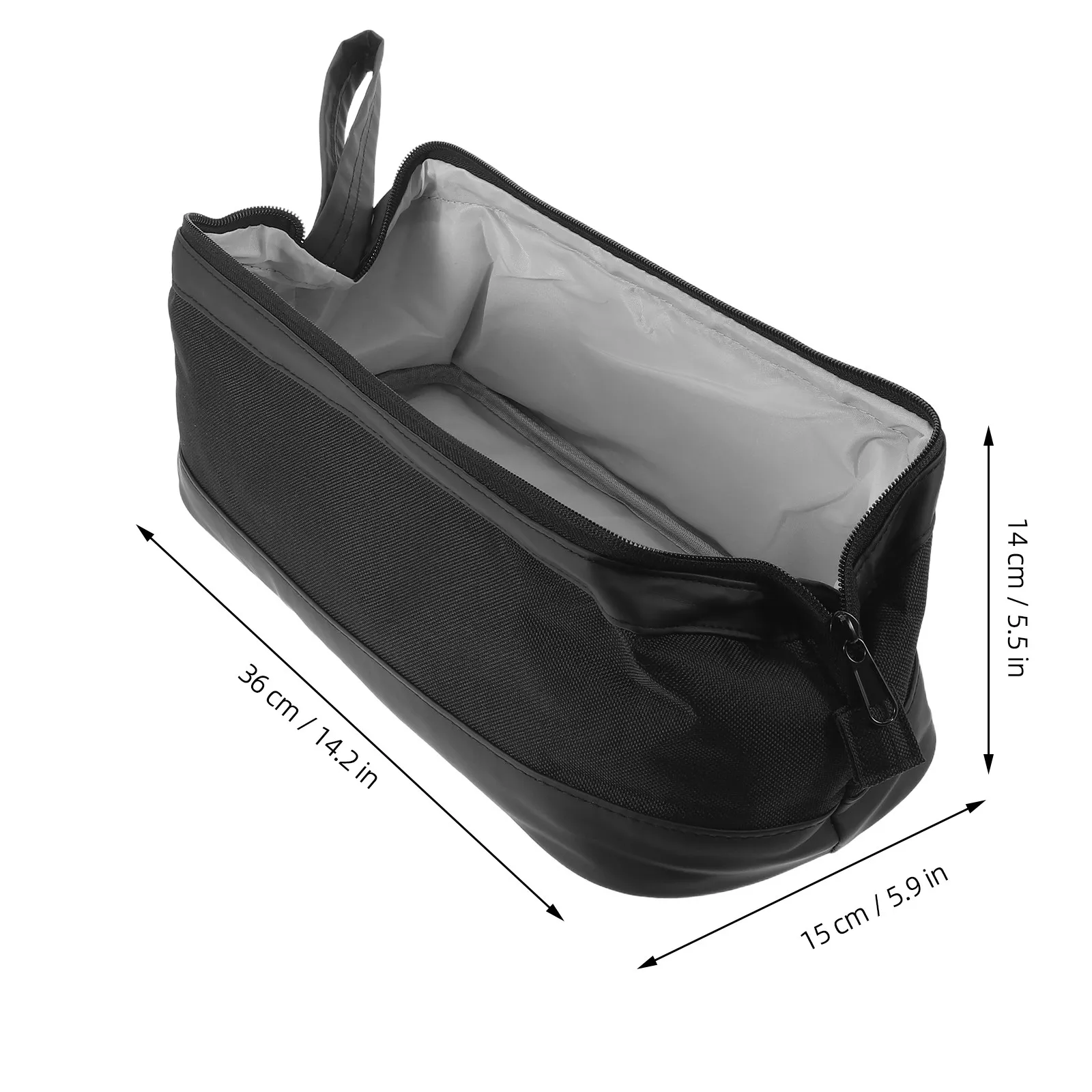 Hair Dryer Storage Bag Black Shockproof Organizer Travel Case for Hair Dryer Straightener Styling Tools Protective Carrying