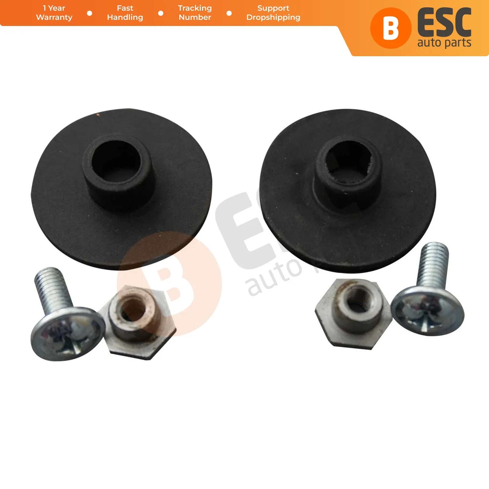 ESC Auto Parts EWR5012 2 Sets Window Regulator Installation Mounting Bushing Part:A 2037200114 for Mercedes Benz W203