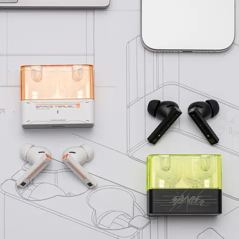 MOONDROP Space Travel 2 hörlurar HiFi Brusreducerande TWS trådlösa Bluetooth 6.0 ANC Låg latens Spelläge SBC/AAC Gamingheadset 8 best sales måndroppe skymning - №2