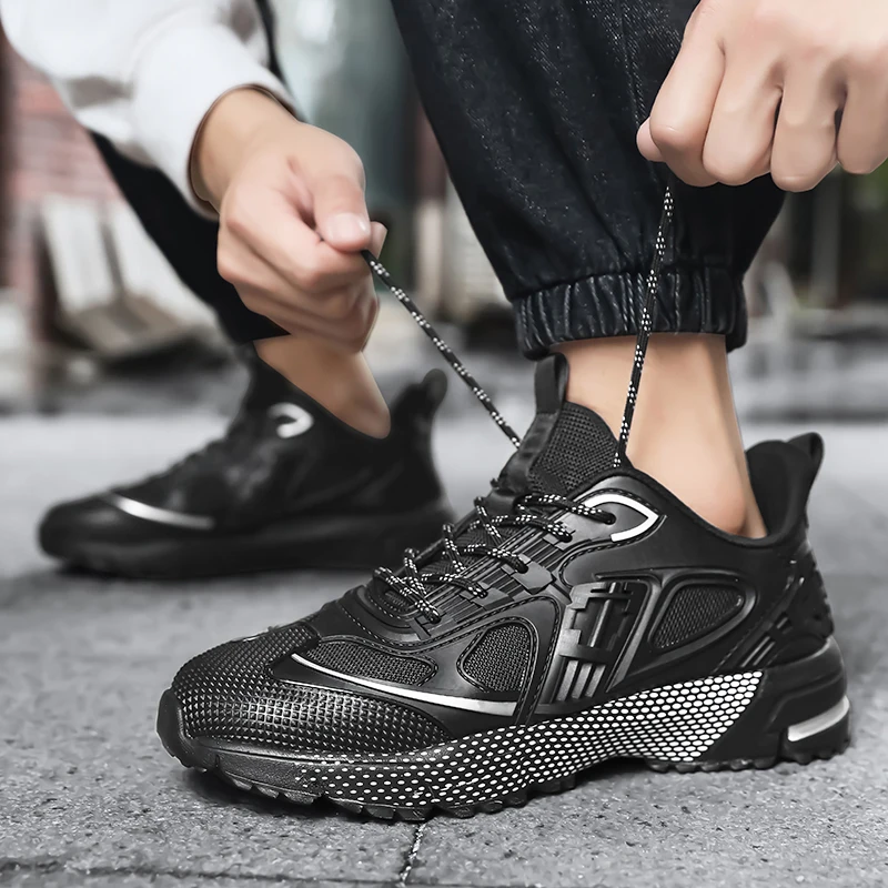 

MAEDEF Men's Shoes Men Trekking Walking Hiking Sneakers Breathable Running Casual Sneakers Training Shoes Mens Sports Sneaker