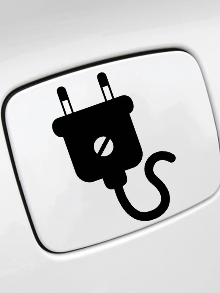 

Electric Plug Shape Fashion Car Sticker Bumper Windshield Auto Decal Motorcycle Laptop Waterproof pegatinas para coche