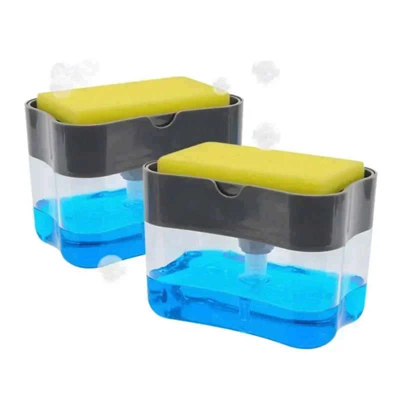 

380ml Automatic Soap Dispenser Bottle for Detergent Liquid Kitchen Dish Soap Dispenser Kitchen Sponge Dispenser Manual Soap Pump