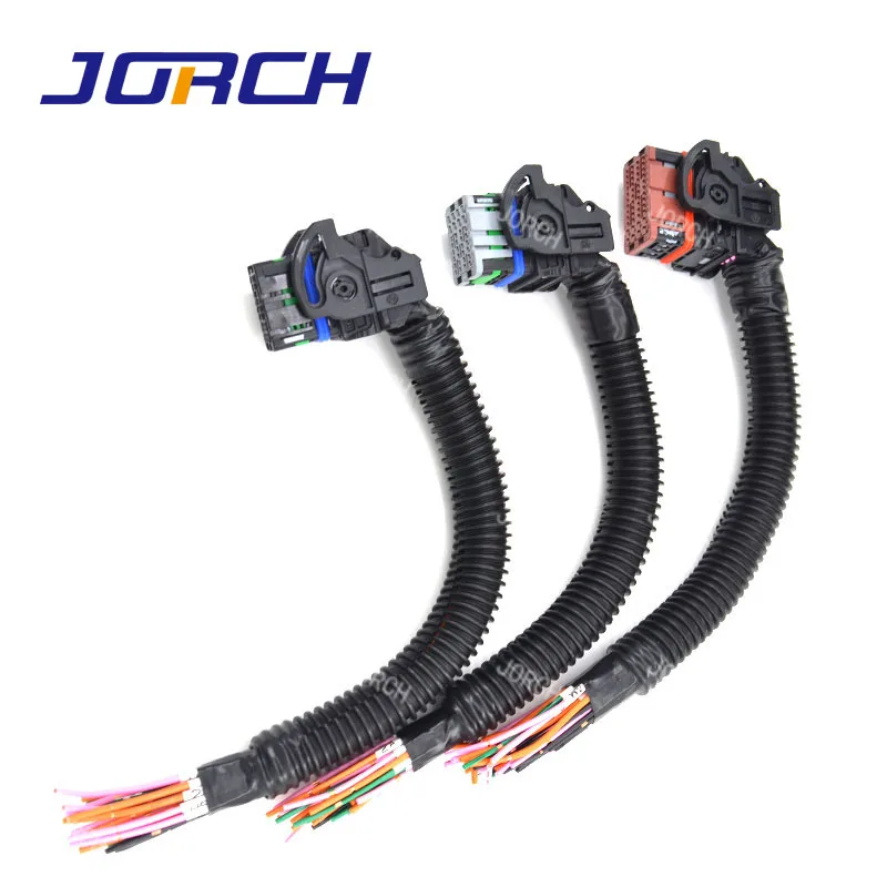 1set Automotive 32 Pin 48 Pin Computer Board Connector Plug With Cable Controller Wire Harness for Weichai OH6 Woodward