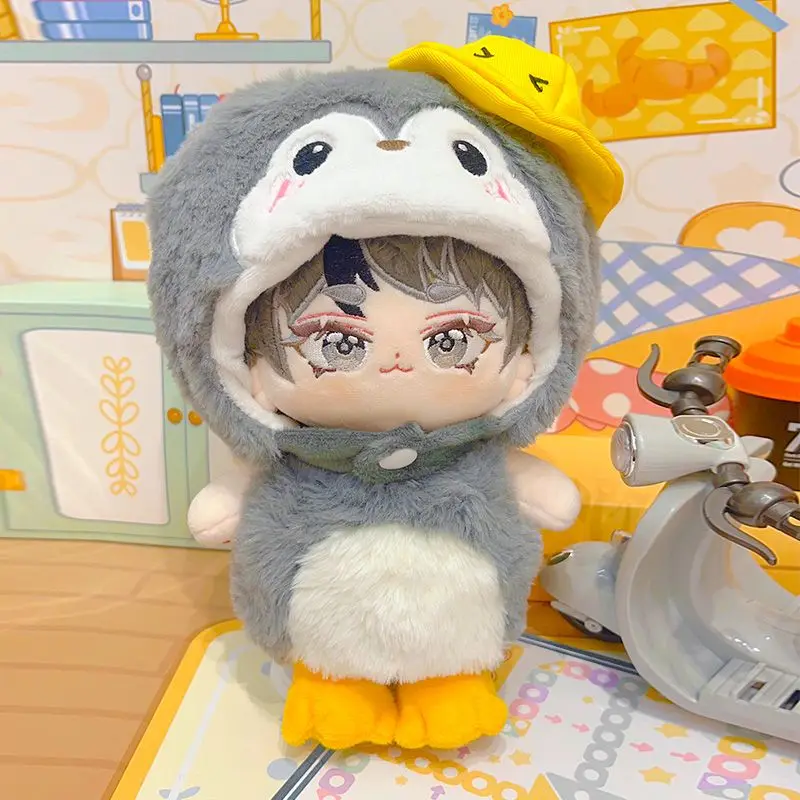 Doll Clothes for 20cm Idol Dolls Outfit Accessories Penguin One Piece Suit for Plush Toys Kawaii Collection Christmas Present