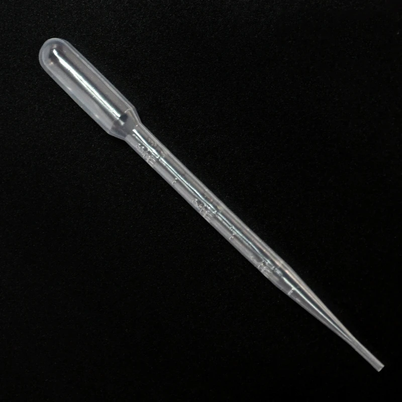 Pipetas transparentes de 3ML, gotero desechable, suministros de laboratorio, 100 unids/set