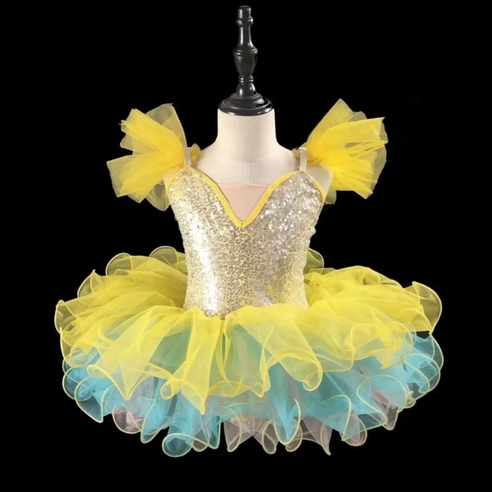 

Sequin Ballet Dress Performance Clothes Modern Ballet Tutu Party Dress Dance Costumes Princess Dress Dance Skirts Children