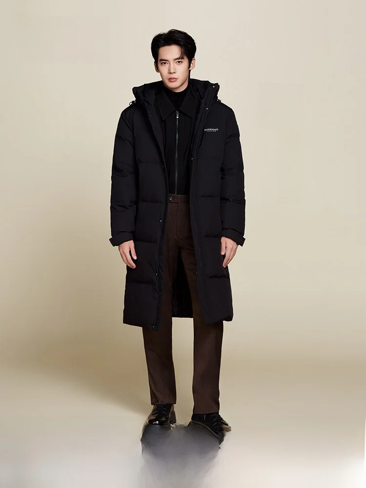 

Bosideng Men's down Jacket Loose Casual Long Windproof Polyester Fiber Duck down Filling Outdoor City Leisure Skiing Sport