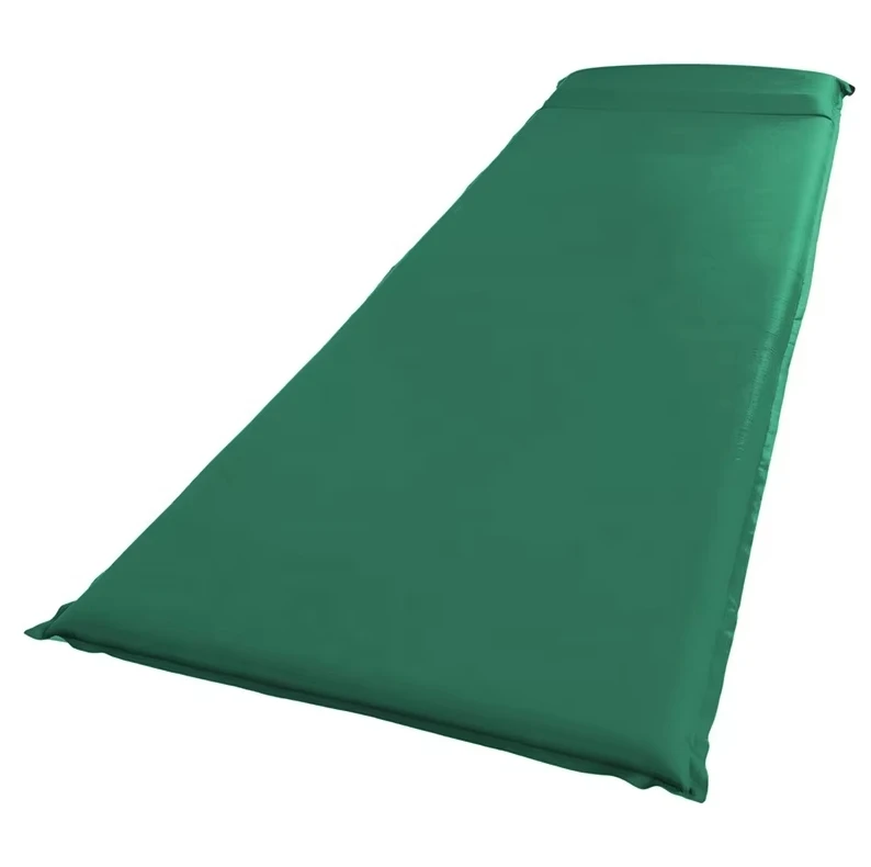Outdoor Polyester Fibermaterial Camping Mat Self Inflatable Insulated Sleep Camping Mat