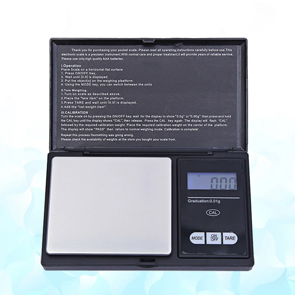 

0 1 Gram Precision Scale Digital Jewelry Packet Formula Dispenser 01 Pocket High