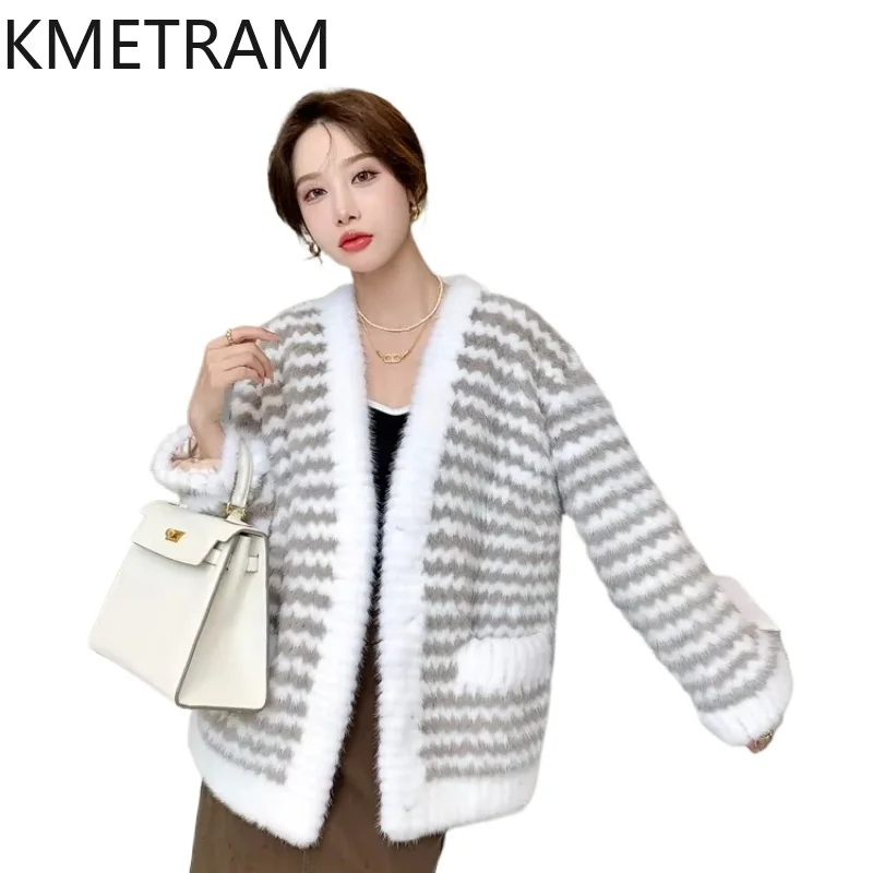 Winter Jacket Women Real Mink Fur Coat Luxury Womans Clothing Short Fur Jackets for Woman 2024 New in Coats Fourrures Femmes