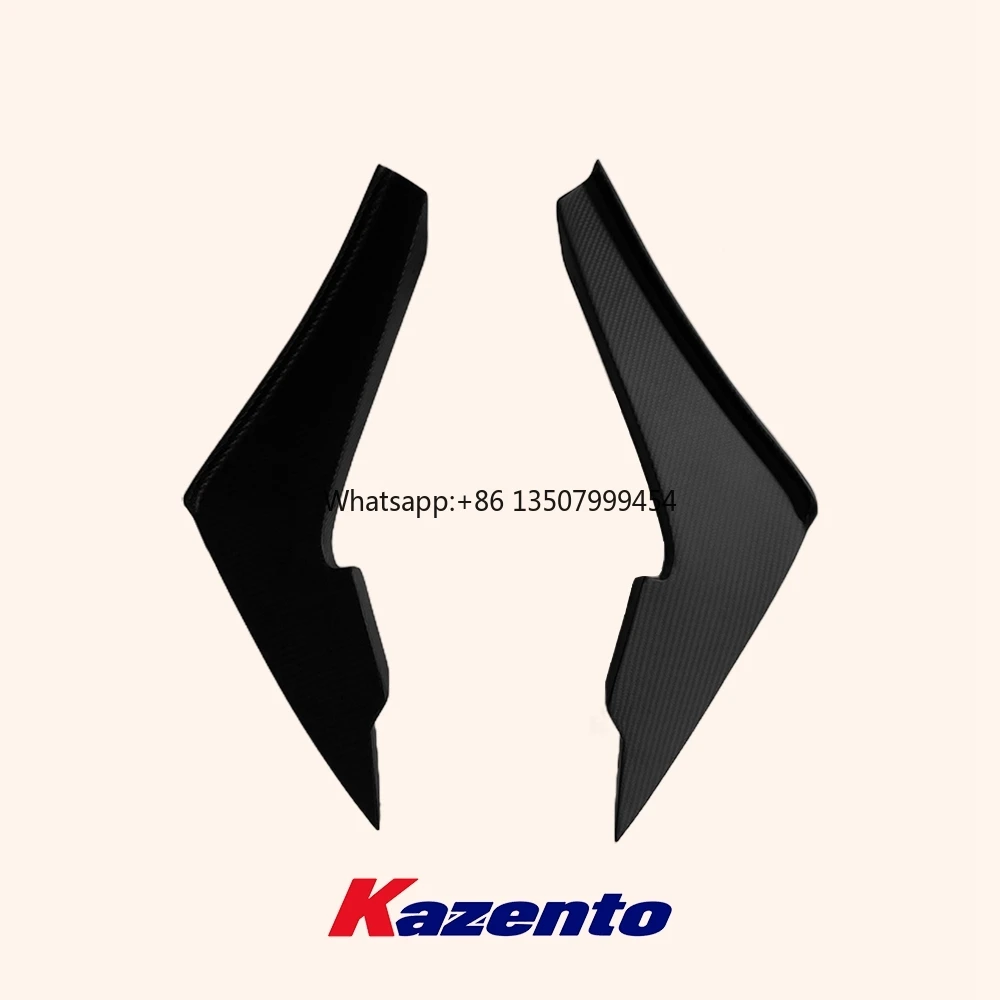 

For GTR R35 MY17 AP Style Matte Carbon Fiber Front Bumper Side Canards