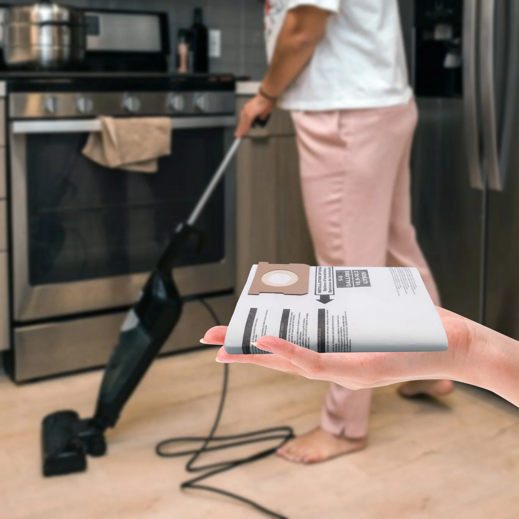 A39M 5 قطعة استبدال أكياس مكنسة كهربائية رطبة/جافة أكياس الغبار لمتجر Vac Ridgid 5-8 جالون مكنسة كهربائية 9066100 90661 906-61