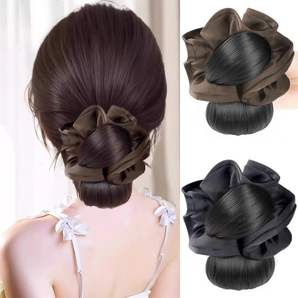 Moño Despeinado Sintético, Resistente al Calor, Accesorio de Moda para el Cabello, para Mujeres, Uso Diario y Fiestas