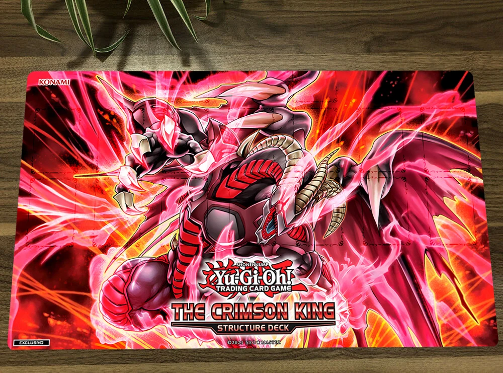 YuGiOh Scarred Red Dragon Archfiend TCG CCG Mat Trading Card Game Mat Table Playmat Desk Gaming Playing Mat Mouse Pad Free Bag