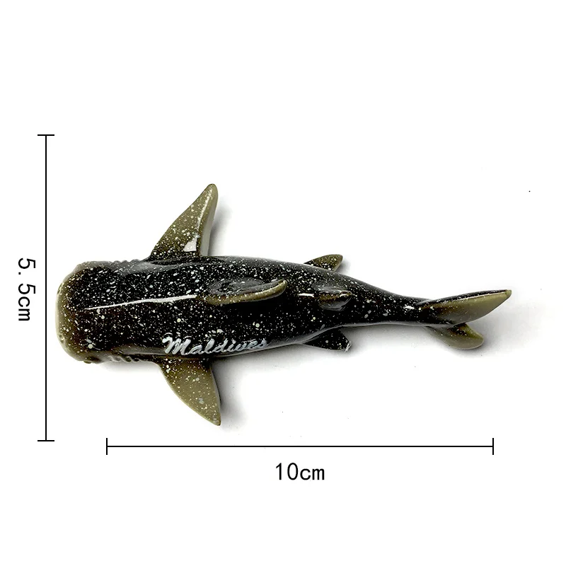جزر المالديف البحرية الحيوان 3D الحوت القرش الإبداعية المغناطيسي مغناطيس الثلاجة الزخرفية تذكار للمنزل والسفر #6