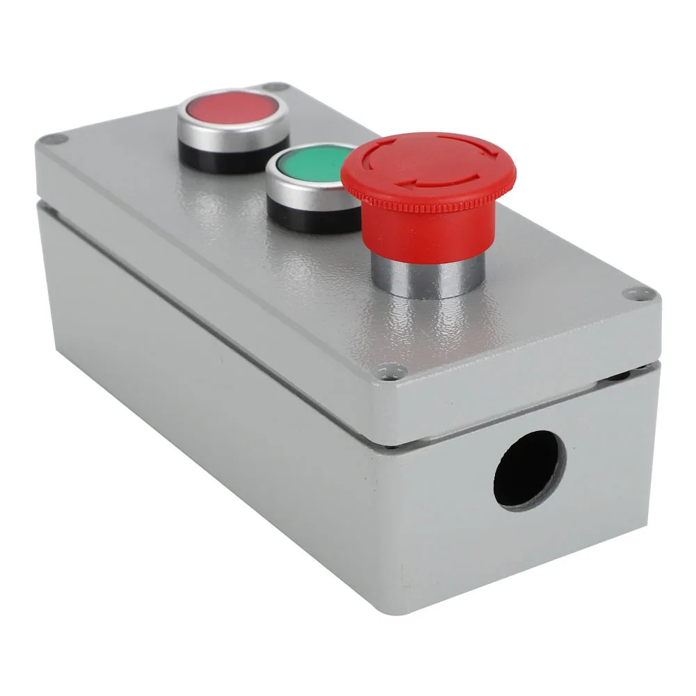 

Control Box Box Aluminum Alloy 3 Button Control Box IP66 Dustproof Waterproof 175x80x55 Box