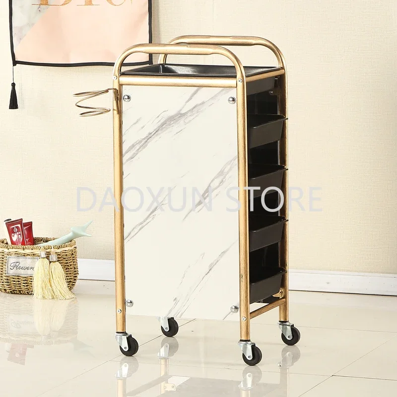 

Hairstylist Salon Decor Beauty Trolley With Wheels Furniture Auxiliary Car Hair Stations Equipments Professional Tattoo Trolleys