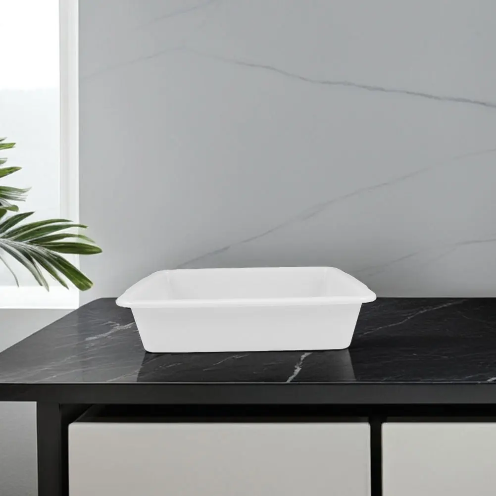 

2pcs Laboratory Tray Rectangular Plastic Organizer Chemical Reagent Tool Container Experiment Supplies Science