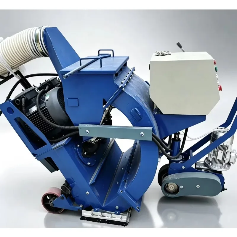 CHUANDU 270mm Small Portable Concrete Pavement Shot Blasting Machine PLC Controlled Motor Driven Durable Steel Shot Burnishing