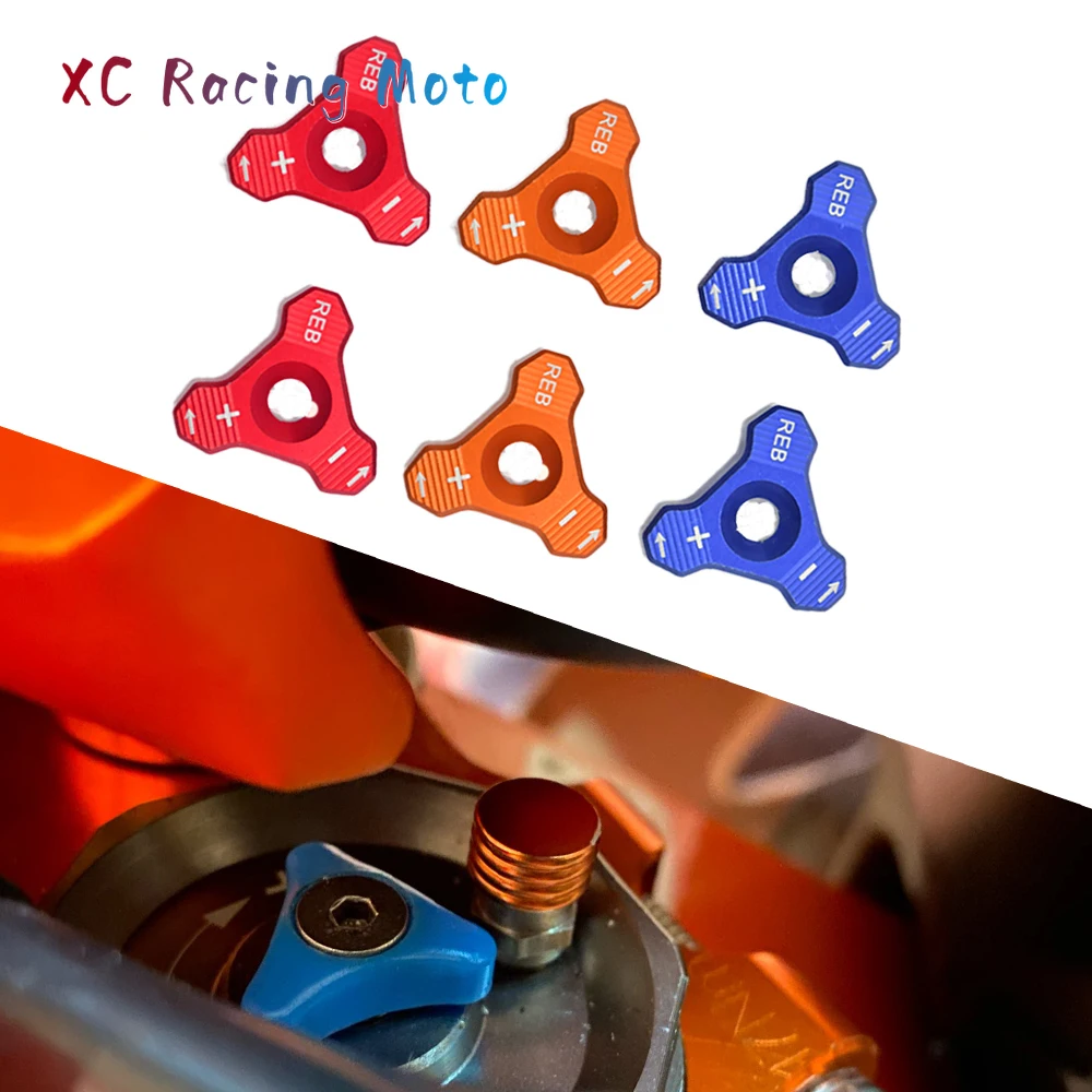 

Front Shock Absorber Knob Adjuster For KTM Husaberg Husqvarna SX SXF EXC XCW 125-530 690 SUPERMOTO ENDURO DUKE SMC WP 48MM Forks