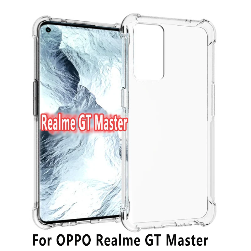 Realme GT Master RMX3363 RMX3360 funda a prueba de golpes transparente Airbag silicona TPU contraportada funda suave para Realme GT Master Edition