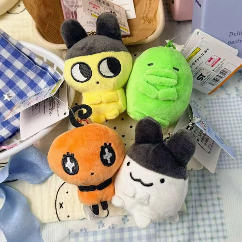 kawaii cartoon Mametchi Kuchipatchi Peluche Borsa di pezza Fascino animale domestico elettronico sit tamagotchi Peluche ornamento Figura appesa