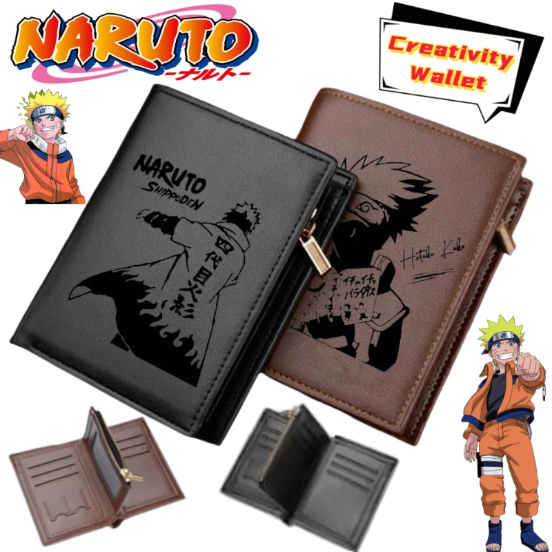 

New NARUTO Hatake Kakashi Uchiha Itachi fashionable personalized coin purse boys handsome card holder exquisite birthday gift