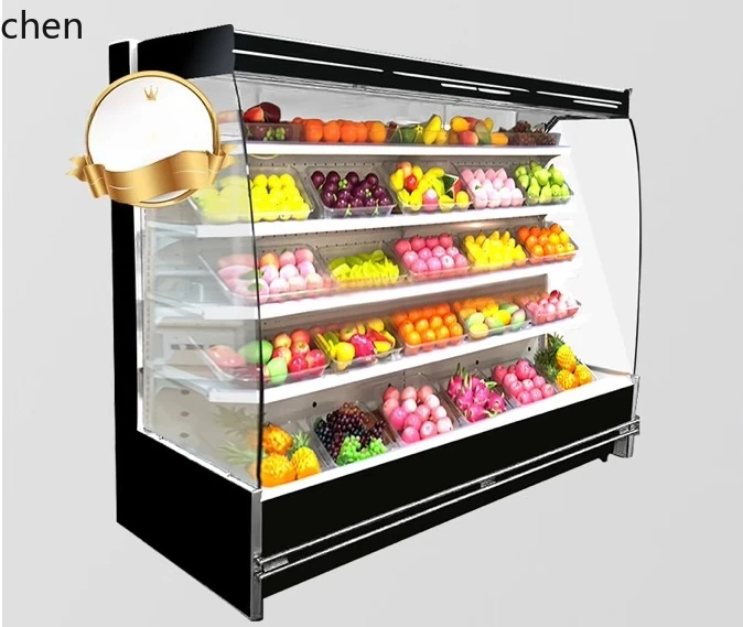 

BX fruit fresh-keeping , refrigerated display cabinet, a la carte supermarket, beverages, vegetables, Malatang
