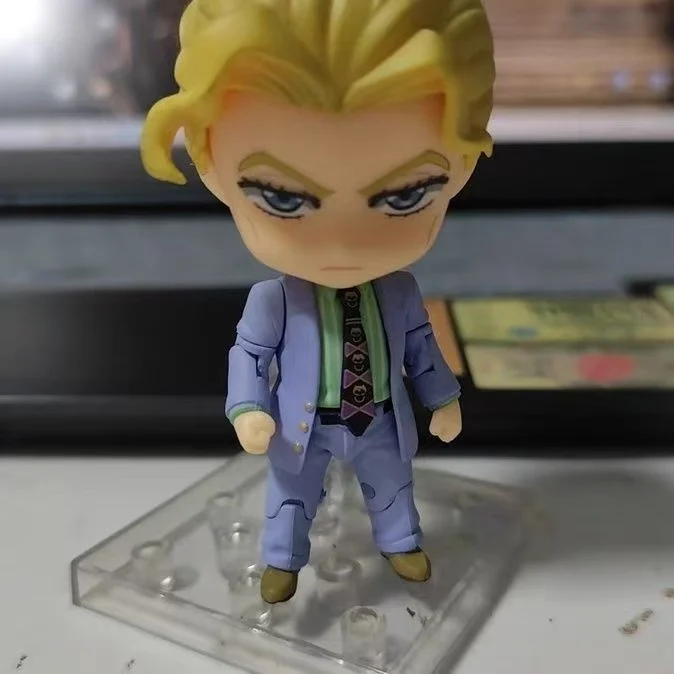 10 سنتيمتر أنيمي جوجو مغامرة غريبة كيرا يوشيكاجي Q نسخة مشتركة استبدال عمل أرقام بولي كلوريد الفينيل نموذج زخارف مكتب لعبة الهدايا #3