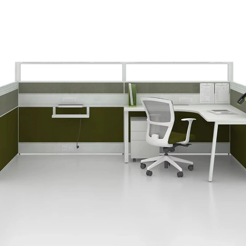 

wood-steel staff desk compartment for 3 people, environmentally friendly and durable, simple and easy to use