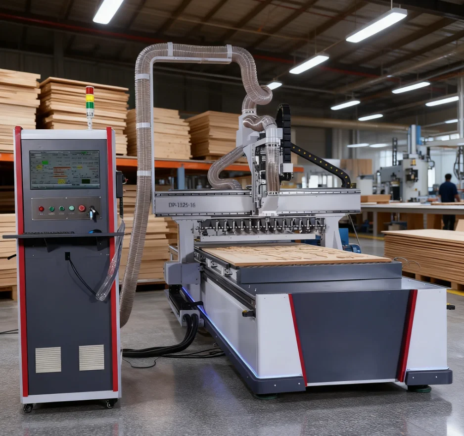 Cutting 4 Servo 1325 Wooden Sculpture 3 Axis Routers Machine Router For Wood Machinery Small Business Atc 2000*3000Mm