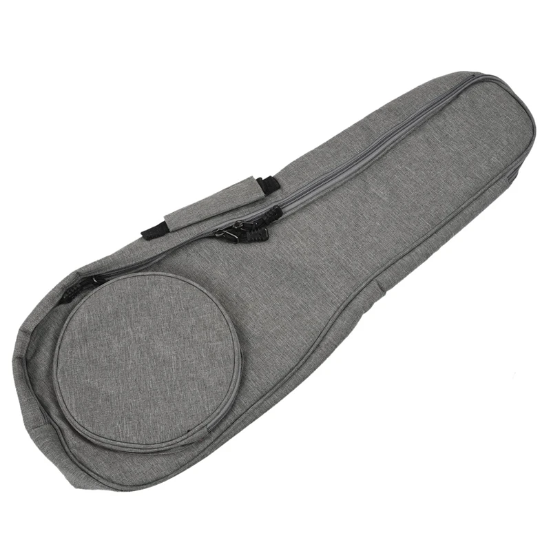 4Pcs 23 Inch Cotton Ukulele Bag Soft Case Gig Waterproof Oxford Cloth Ukelele Hawaii Four String Guitar Backpack Grey