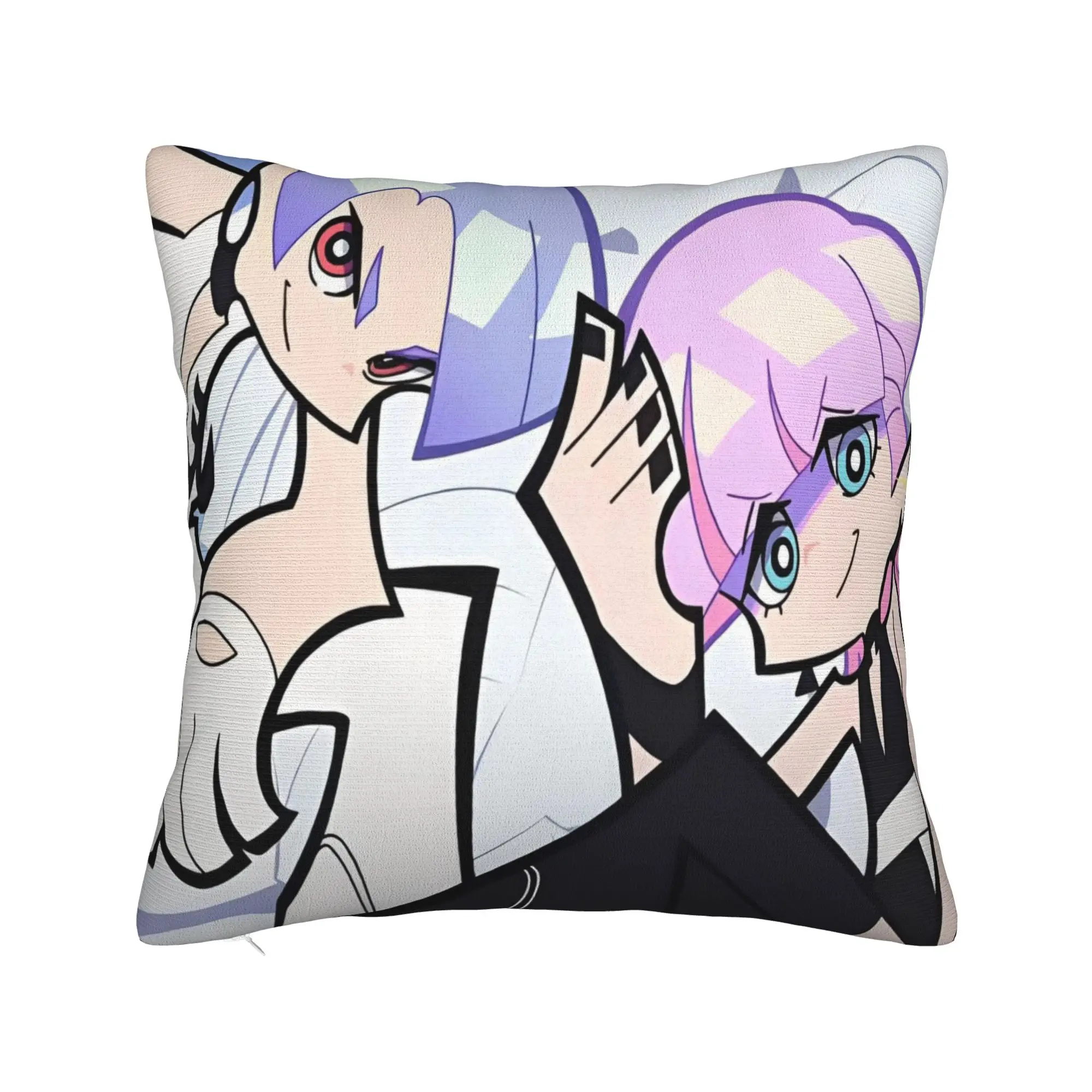 Polyurethane Panty Stocking with Garterbelt Square Pillow Case Anime Cushion Cover Funny Decorative Pillowcase for Sofa 45x45cm