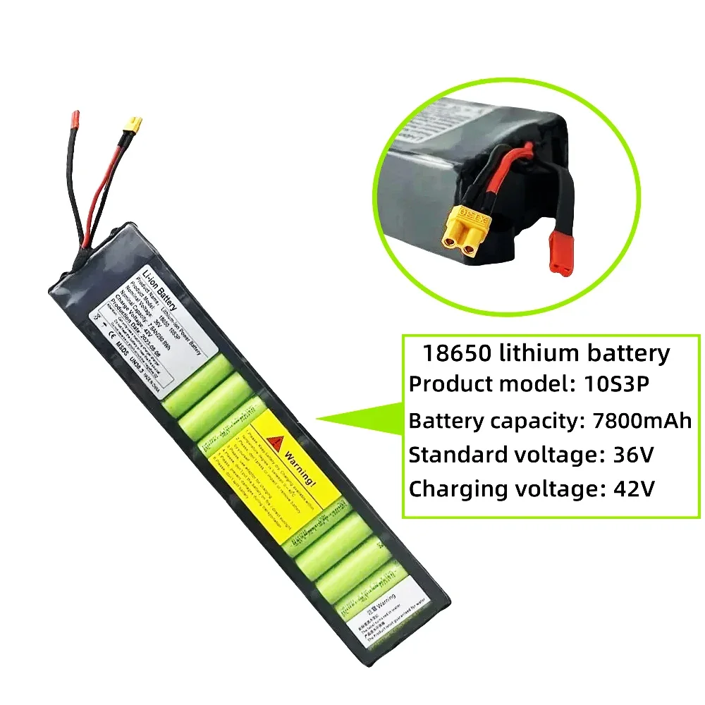

Аккумуляторная батарея 10S3P 7800 мАч 36В для электросамоката Xiaomi M365, элементы 18650 NE1003-H, с интерфейсом связи и функцией разрядного фонаря
