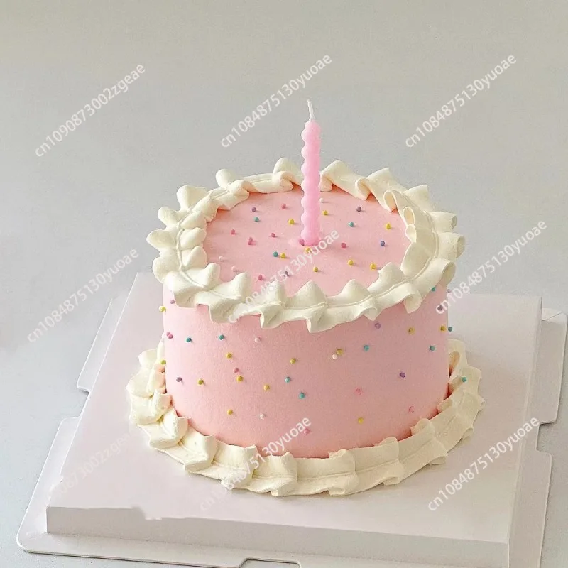 Simulation Birthday Cake Model Girls Christmas Party Cake Mold Ornaments Shop Window Display Sample Decoration Photography Props