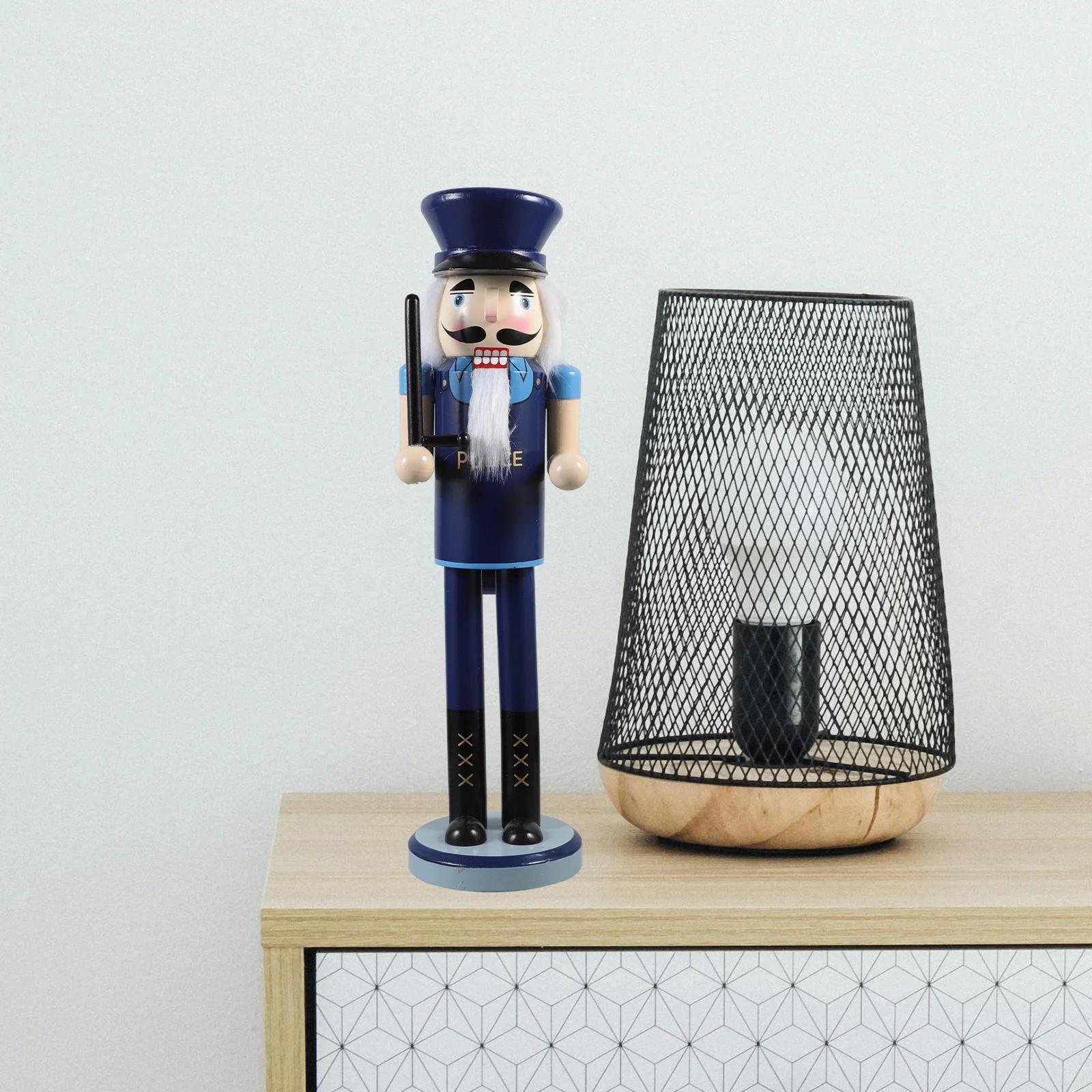 

Christmas Nutcracker Police Theme 38cm Tall Wood Decorative Item Nutcracker Decor Christmas Nutcrackers