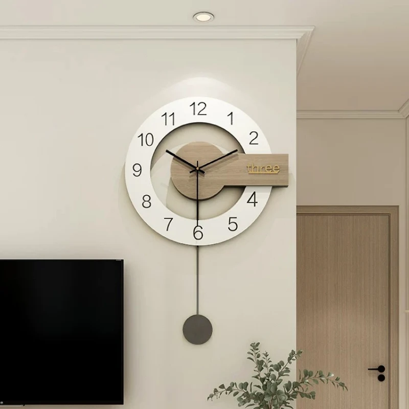 Industerial Interior Wall Clook Seating Room Beautiful Office Modern Round Wall Clook Minimlist Horloge Mural Home Decoration