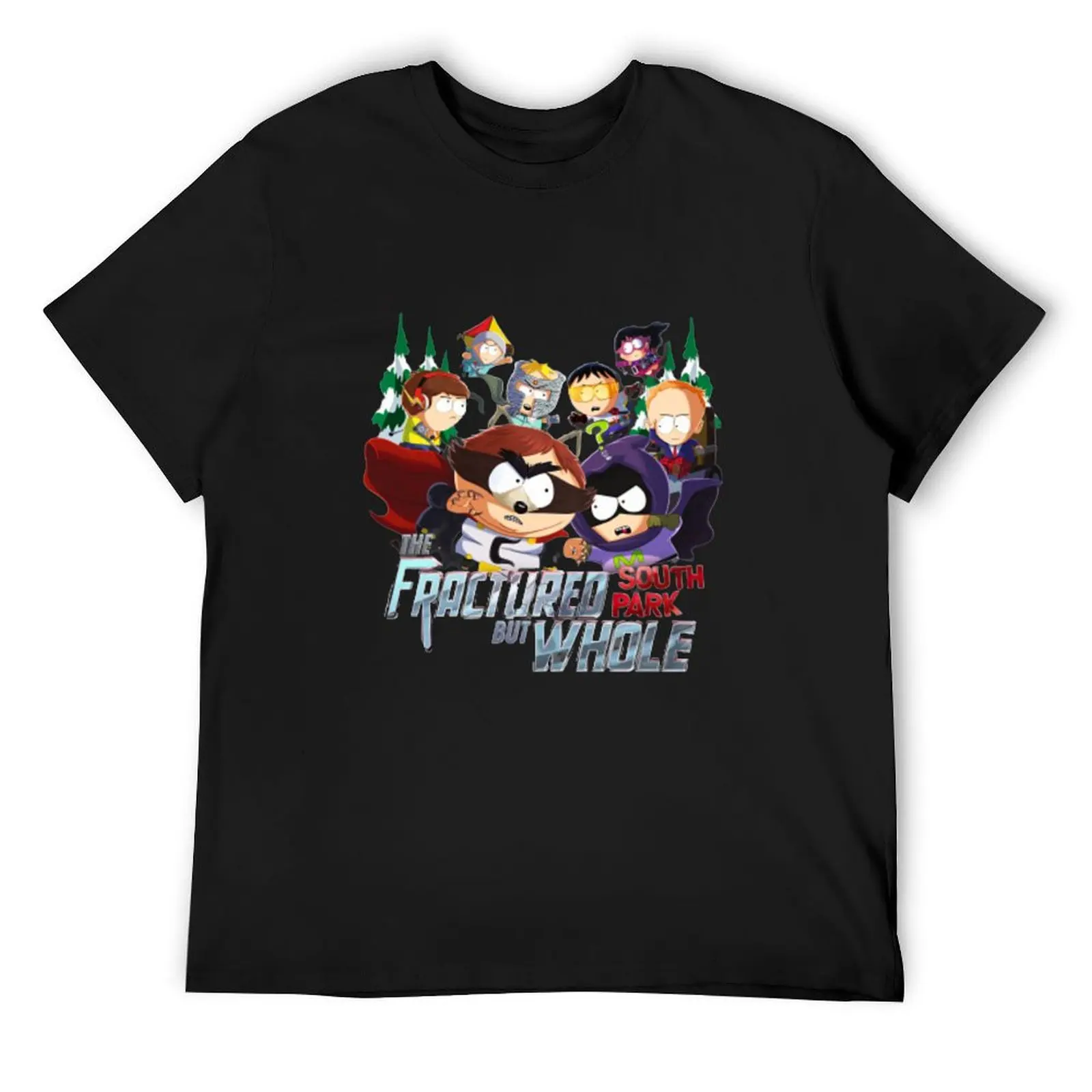 Футболка South Park, корейская модная уличная одежда с синим замком, мужская одежда