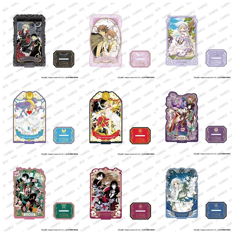 Anime XxxHOLiC Sakura Kinomoto Chobits Adorno de Escritorio, Letrero Acrílico de Pie de 15 CM, Periférico de Animación, Regalo para Festivales
