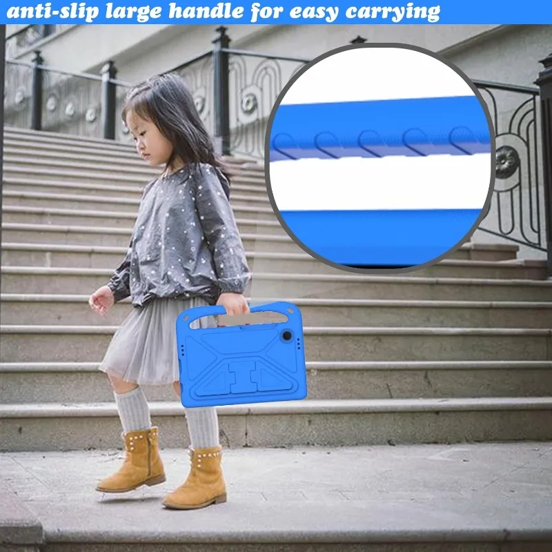 Etui EVA dla dzieci na tablet Samsung Tab A11+A9+Plus 11" SM-X210 X215, pokrowiec na tablet Tab A11 A9 8.7" X110 X130, odporne na wstrząsy etui z podstawką. — zdjęcie produktu 5