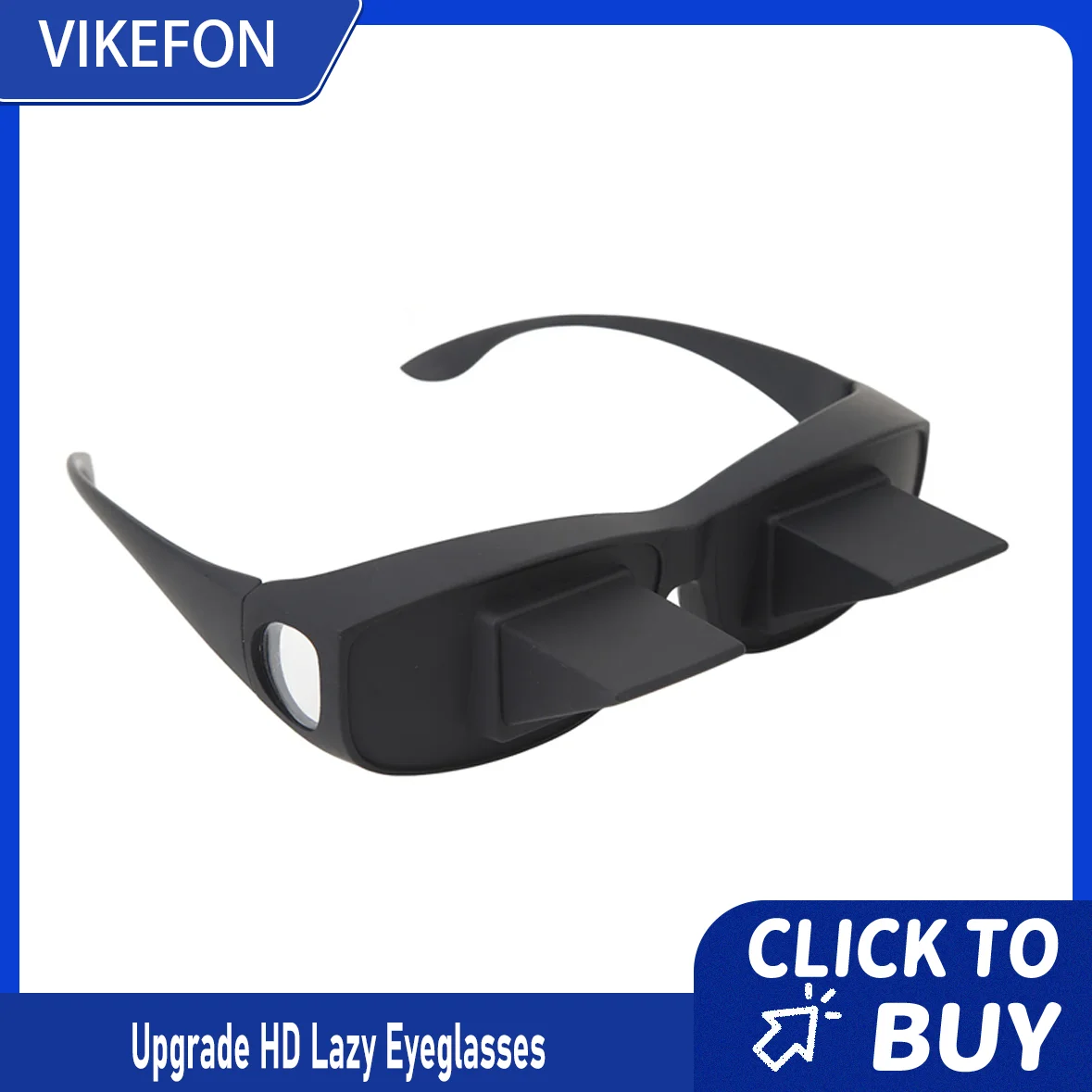 

VIKEFON ленивые очки, оптическое стекло, 90 градусов, горизонтальные очки высокой четкости с призмой, очки для лежания, чтения