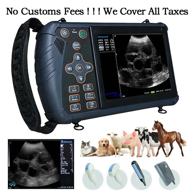 2026 Escáner de Ultrasonido Veterinario Portátil, Máquina de Ultrasonido de Mano para Verificación de Gestación Veterinaria, para Uso en Cerdos, Ovejas, Vacas, Caballos, Perros y Gatos