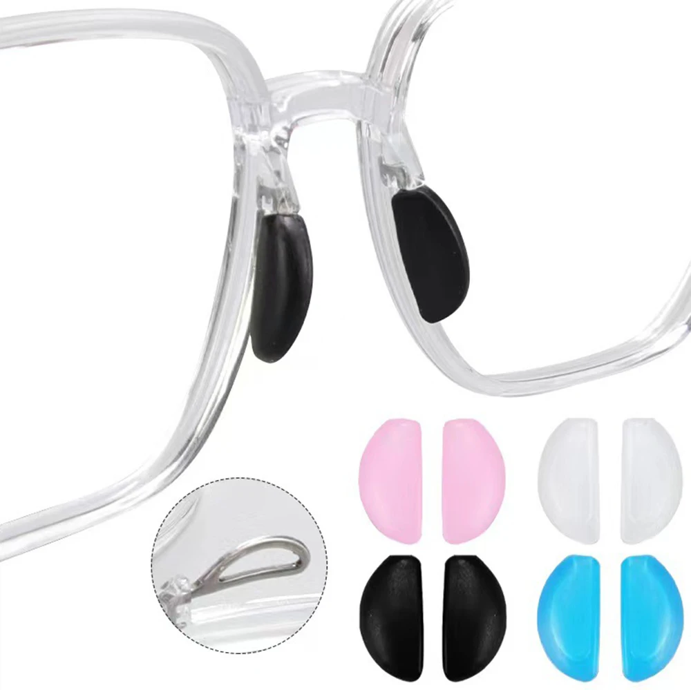 

20pcs(10pairs) Colorful Silicone Eyeglasses Glasses Nose Pads Optical Frame Repair Accessory Part Push In Insert CY167